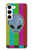 W3437 Extraterrestre Aucun signal Etui Coque Housse et Flip Housse Cuir pour Samsung Galaxy S23