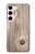 W3822 Graphique de la texture du bois imprimé Etui Coque Housse et Flip Housse Cuir pour Samsung Galaxy S23