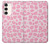 W2213 Motif rose Léopard Etui Coque Housse et Flip Housse Cuir pour Samsung Galaxy S23 Plus