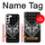 W3363 Motif Bandana Noir Etui Coque Housse et Flip Housse Cuir pour Samsung Galaxy S23 Plus