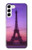 W3447 Paris Eiffel Le coucher du soleil Etui Coque Housse et Flip Housse Cuir pour Samsung Galaxy S23 Plus