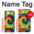 W3459 tie Dye Etui Coque Housse et Flip Housse Cuir pour Samsung Galaxy S23 Plus