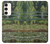 W3674 Claude Monet La passerelle japonaise et la piscine de nénuphars Etui Coque Housse et Flip Housse Cuir pour Samsung Galaxy S23 Plus