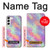 W3706 Arc-en-ciel pastel Galaxy Pink Sky Etui Coque Housse et Flip Housse Cuir pour Samsung Galaxy S23 Plus
