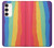 W3799 Arc-en-ciel aquarelle vertical mignon Etui Coque Housse et Flip Housse Cuir pour Samsung Galaxy S23 Plus