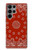 W3355 Motif Bandana Rouge Etui Coque Housse et Flip Housse Cuir pour Samsung Galaxy S23 Ultra