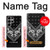 W3363 Motif Bandana Noir Etui Coque Housse et Flip Housse Cuir pour Samsung Galaxy S23 Ultra