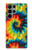 W3459 tie Dye Etui Coque Housse et Flip Housse Cuir pour Samsung Galaxy S23 Ultra