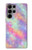 W3706 Arc-en-ciel pastel Galaxy Pink Sky Etui Coque Housse et Flip Housse Cuir pour Samsung Galaxy S23 Ultra