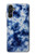 W3439 Tissu Indigo Tie Dye Etui Coque Housse et Flip Housse Cuir pour Samsung Galaxy A14 5G