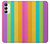 W3678 Vertical arc-en-ciel coloré Etui Coque Housse et Flip Housse Cuir pour Samsung Galaxy A14 5G