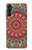 W3694 Modèle d'art hippie Etui Coque Housse et Flip Housse Cuir pour Samsung Galaxy A14 5G