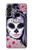 W3821 Sugar Skull Steampunk Fille Gothique Etui Coque Housse et Flip Housse Cuir pour Samsung Galaxy A14 5G