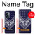 W3357 Marine Bleu Bandana Motif Etui Coque Housse et Flip Housse Cuir pour OnePlus Nord N300