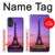 W3447 Paris Eiffel Le coucher du soleil Etui Coque Housse et Flip Housse Cuir pour Motorola Moto G 5G (2023)