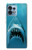 W0830 Requin blanc Etui Coque Housse et Flip Housse Cuir pour Motorola Edge+ (2023), X40, X40 Pro, Edge 40 Pro