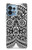 W1655 Tatouage maori Etui Coque Housse et Flip Housse Cuir pour Motorola Edge+ (2023), X40, X40 Pro, Edge 40 Pro