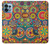 W3272 Motif coloré Etui Coque Housse et Flip Housse Cuir pour Motorola Edge+ (2023), X40, X40 Pro, Edge 40 Pro