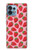 W3719 Modèle de fraise Etui Coque Housse et Flip Housse Cuir pour Motorola Edge+ (2023), X40, X40 Pro, Edge 40 Pro