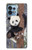 W3793 Peinture de neige mignon bébé panda Etui Coque Housse et Flip Housse Cuir pour Motorola Edge+ (2023), X40, X40 Pro, Edge 40 Pro
