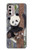 W3793 Peinture de neige mignon bébé panda Etui Coque Housse et Flip Housse Cuir pour Motorola Moto G Stylus 4G (2022)