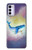 W3802 Rêve Baleine Pastel Fantaisie Etui Coque Housse et Flip Housse Cuir pour Motorola Moto G42