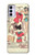 W3820 Poupée de papier de mode de cow-girl vintage Etui Coque Housse et Flip Housse Cuir pour Motorola Moto G42