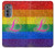 W2900 Arc en ciel LGBT Fierté lesbienne Drapeau Etui Coque Housse et Flip Housse Cuir pour Motorola Edge (2022)