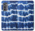 W3671 Tie Dye bleu Etui Coque Housse et Flip Housse Cuir pour Motorola Edge (2022)