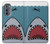 W3825 Plongée en mer de requin de dessin animé Etui Coque Housse et Flip Housse Cuir pour Motorola Edge (2022)