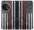 W3687 Drapeau américain de pompier mince ligne rouge Etui Coque Housse et Flip Housse Cuir pour OnePlus 11
