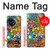 W3281 Motif coloré Hippie Fleurs Etui Coque Housse et Flip Housse Cuir pour OnePlus 11R