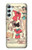 W3820 Poupée de papier de mode de cow-girl vintage Etui Coque Housse et Flip Housse Cuir pour Samsung Galaxy A34 5G