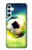 W3844 Ballon de football de football rougeoyant Etui Coque Housse et Flip Housse Cuir pour Samsung Galaxy A34 5G