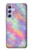 W3706 Arc-en-ciel pastel Galaxy Pink Sky Etui Coque Housse et Flip Housse Cuir pour Samsung Galaxy A54 5G