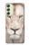 W2399 Lion Visage Etui Coque Housse et Flip Housse Cuir pour Samsung Galaxy A24 4G