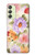 W3035 Peinture douce Fleur Etui Coque Housse et Flip Housse Cuir pour Samsung Galaxy A24 4G