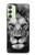 W3372 Lion Visage Etui Coque Housse et Flip Housse Cuir pour Samsung Galaxy A24 4G