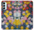 W3342 Claude Monet Chrysanthèmes Etui Coque Housse et Flip Housse Cuir pour Samsung Galaxy M14