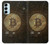 W3798 Crypto-monnaie Bitcoin Etui Coque Housse et Flip Housse Cuir pour Samsung Galaxy M14