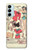 W3820 Poupée de papier de mode de cow-girl vintage Etui Coque Housse et Flip Housse Cuir pour Samsung Galaxy M14