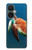 W3899 Tortue de mer Etui Coque Housse et Flip Housse Cuir pour OnePlus Nord CE 3 Lite, Nord N30 5G