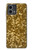 W3388 Imprimer or Glitter Graphic Etui Coque Housse et Flip Housse Cuir pour Motorola Moto G Stylus 5G (2023)