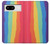 W3799 Arc-en-ciel aquarelle vertical mignon Etui Coque Housse et Flip Housse Cuir pour Google Pixel 8