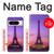 W3447 Paris Eiffel Le coucher du soleil Etui Coque Housse et Flip Housse Cuir pour Google Pixel 8 pro