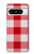 W3535 Rouge vichy Etui Coque Housse et Flip Housse Cuir pour Google Pixel 8 pro