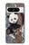 W3793 Peinture de neige mignon bébé panda Etui Coque Housse et Flip Housse Cuir pour Google Pixel 8 pro