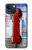 W3925 Collage Téléphone Public Vintage Etui Coque Housse et Flip Housse Cuir pour iPhone 14