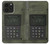 W3959 Impression graphique de la radio militaire Etui Coque Housse et Flip Housse Cuir pour iPhone 14 Pro Max