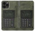 W3959 Impression graphique de la radio militaire Etui Coque Housse et Flip Housse Cuir pour iPhone 13 Pro Max